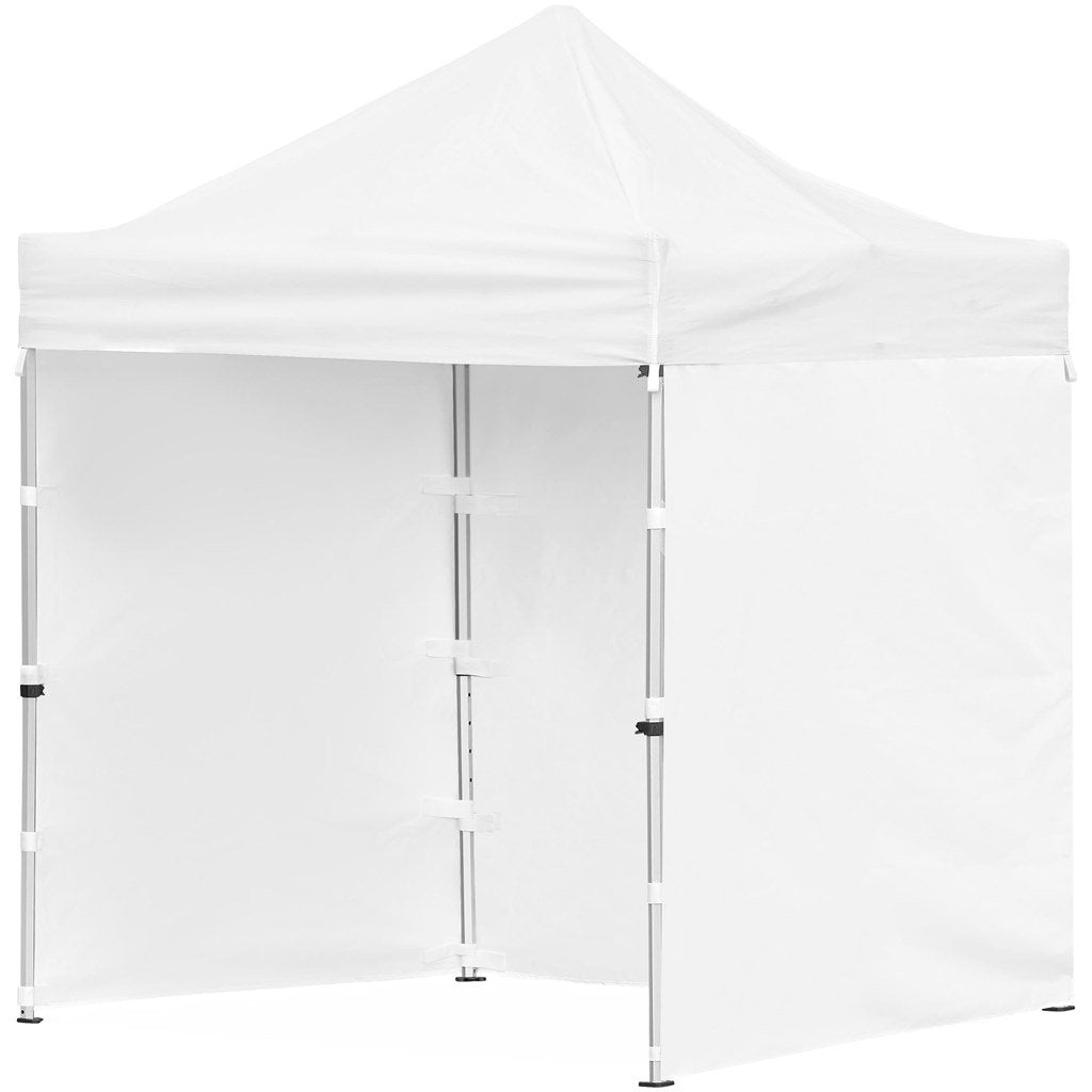 Tonnelle Ovation sublimée 2 m x 2 m, cadre petit format, 3 parois pleines