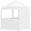Tonnelle Ovation sublimée 2 m x 2 m, petit cadre, 3 demi-murs et 1 mur complet