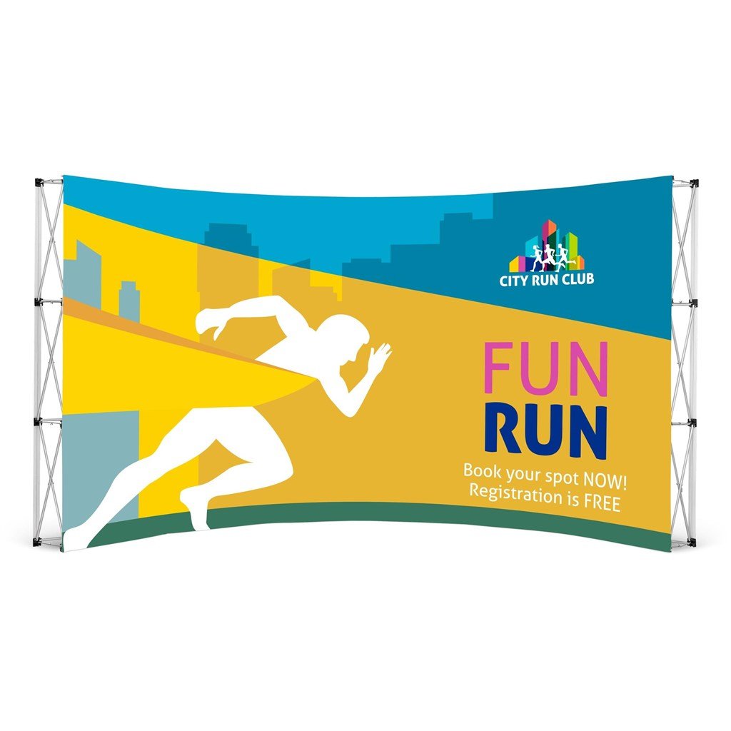 Parede Banner Curva Lenda 4,2m x 2,25m