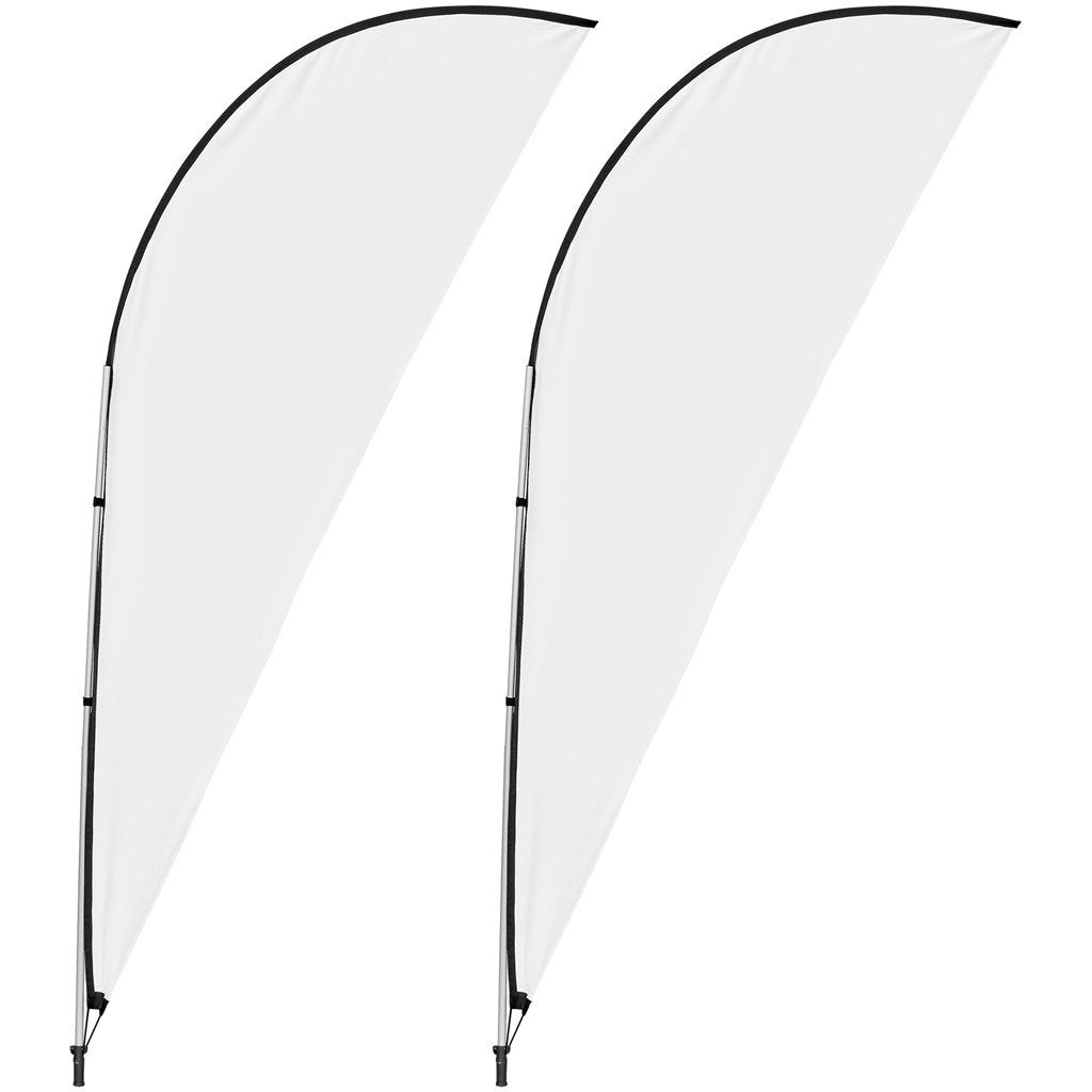 Bannière volante en forme d'aileron de requin Legend 3 m (lot de 2)