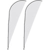 Bannière volante en forme d'aileron de requin Legend 4 m (lot de 2)