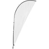 Bannière volante double face en forme d'aileron de requin sublimée Legend 3M - 1 unité complète