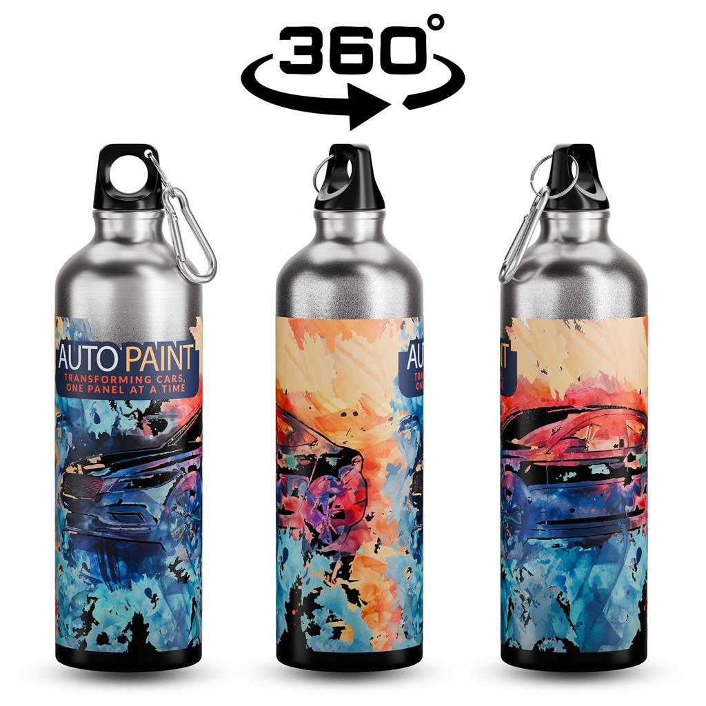 Bouteille d'eau Crossover en aluminium - 750 ml