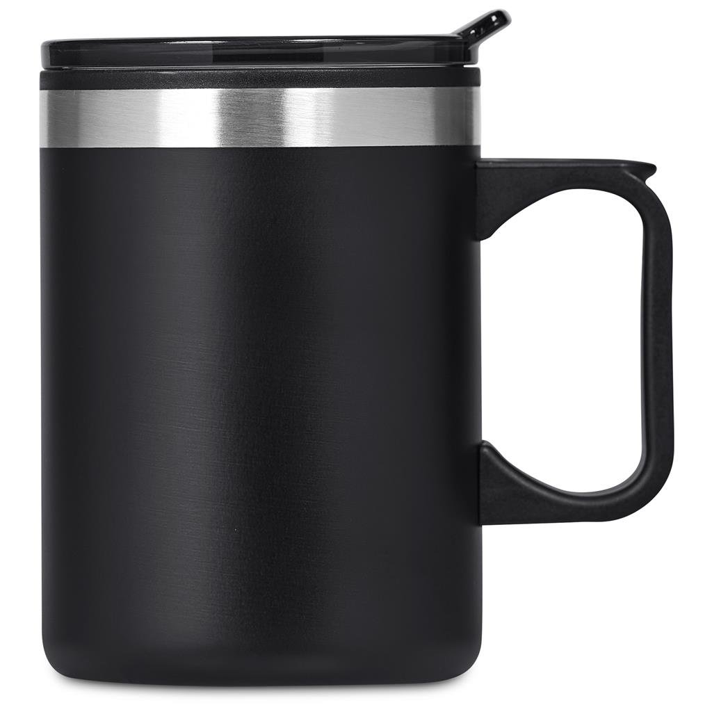 Caneca de parede dupla em aço inoxidável e plástico Kooshty Angelo – 360ml