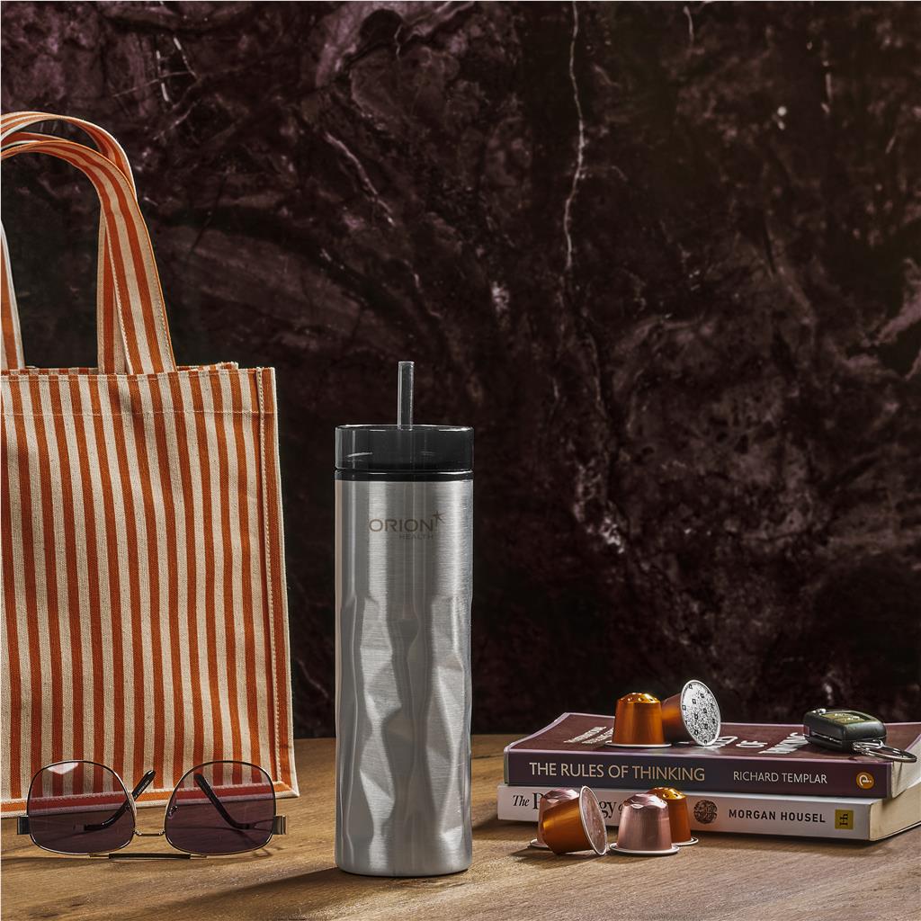 Gobelet 2 en 1 Serendipio Fire & Ice en acier inoxydable et plastique - 435 ml