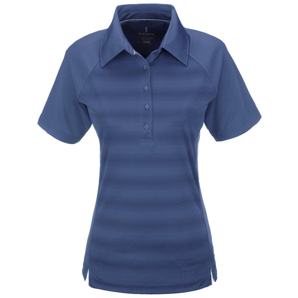 Polo de golf scintillant pour femme - Bleu