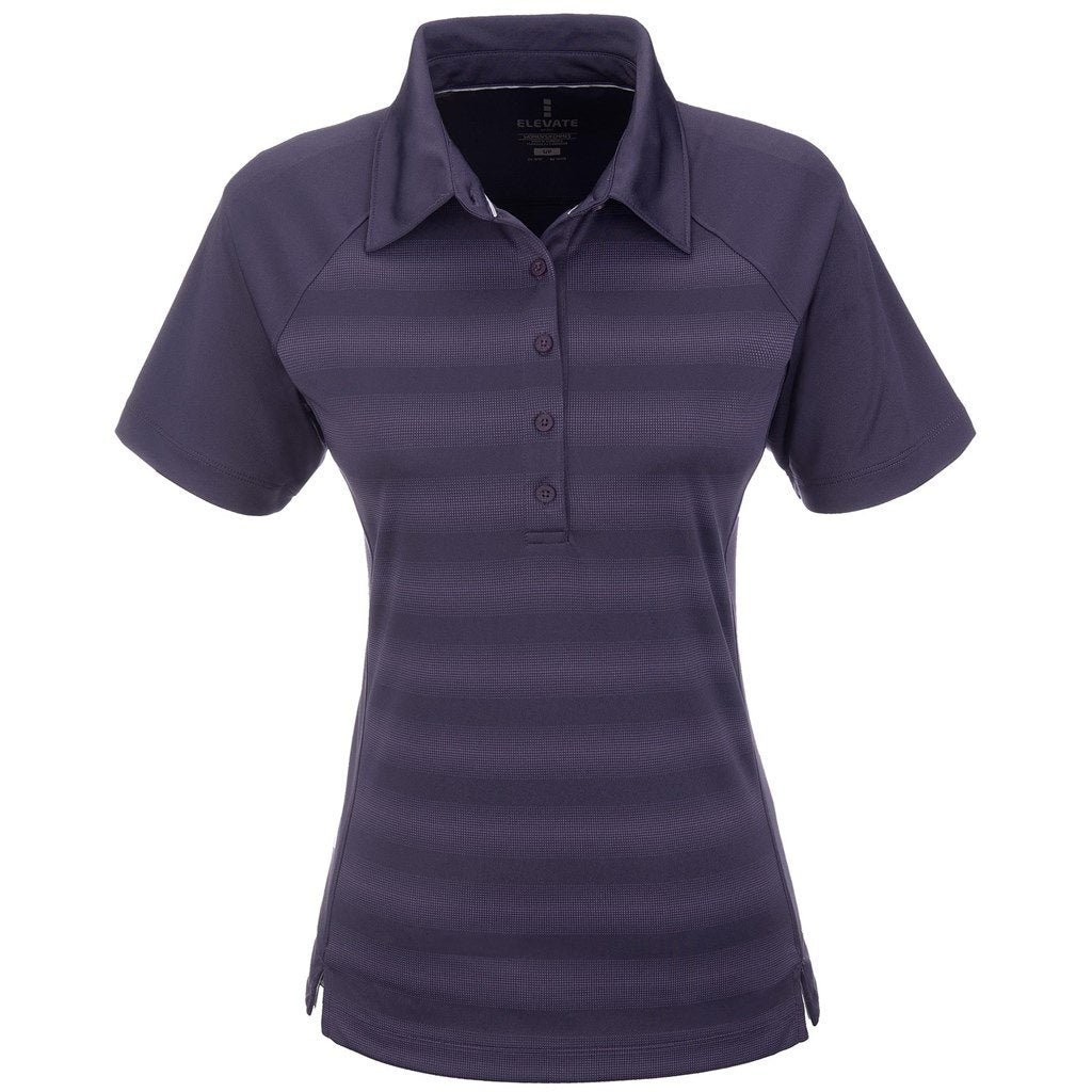 Polo de golf scintillant pour femme - Violet