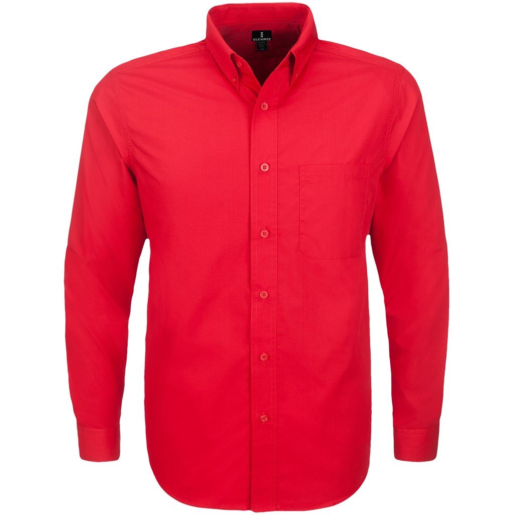 Chemise Preston à manches longues pour homme - Rouge