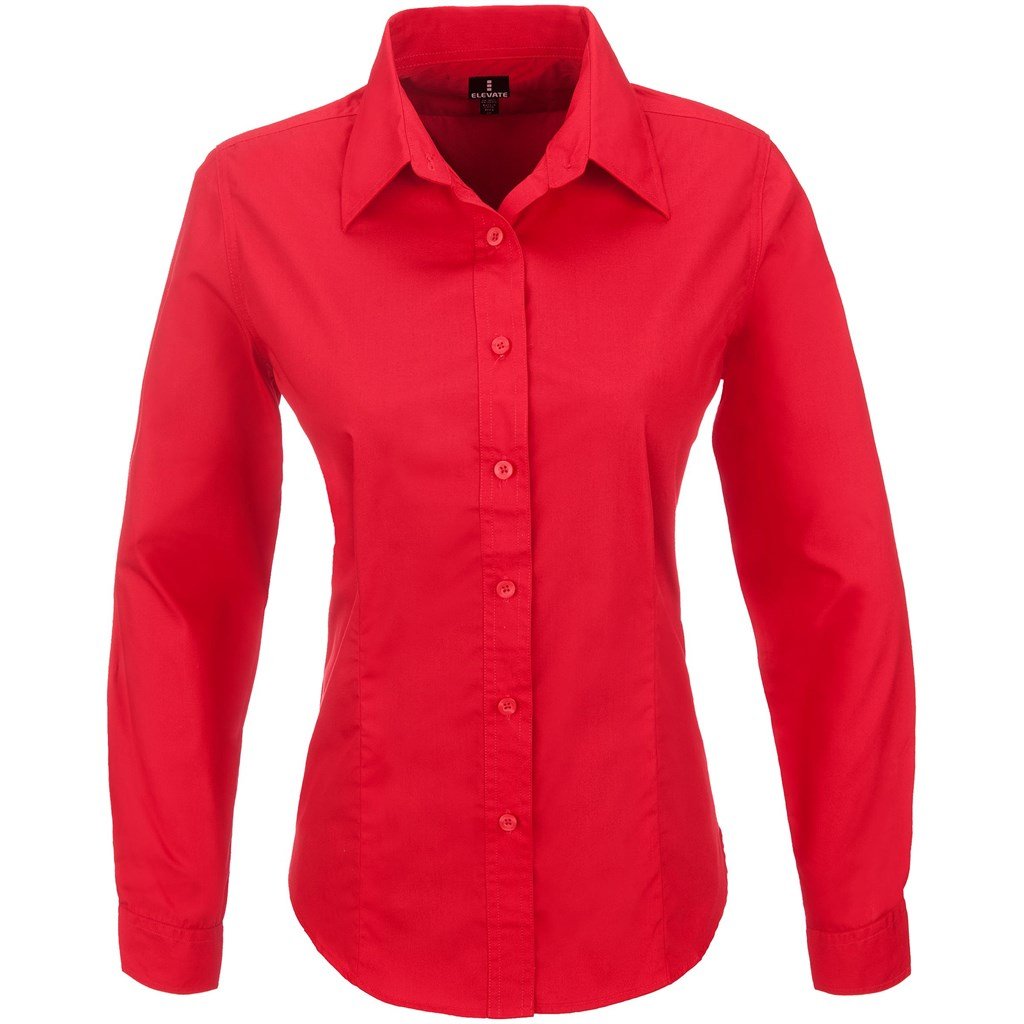 Chemise Preston à manches longues pour femme - Rouge