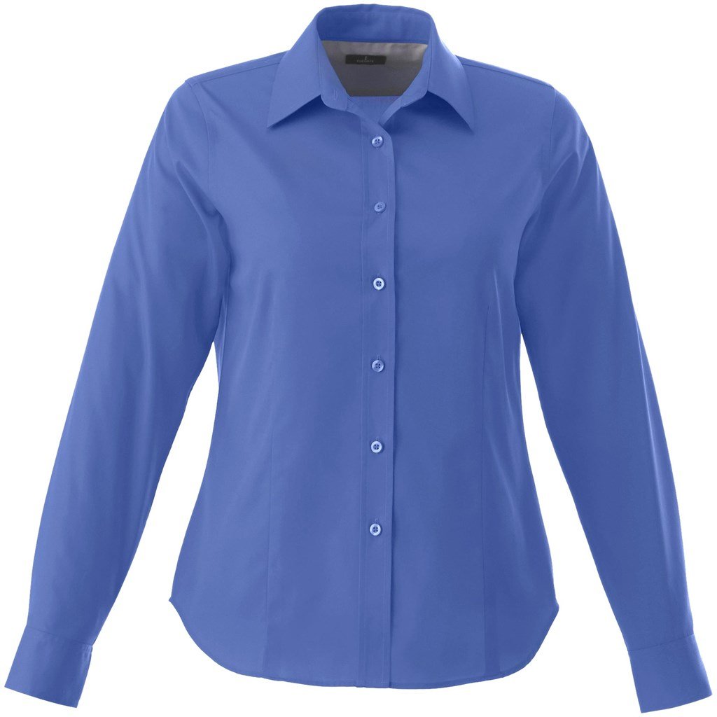 Chemise Wilshire à manches longues pour femme - Bleu roi