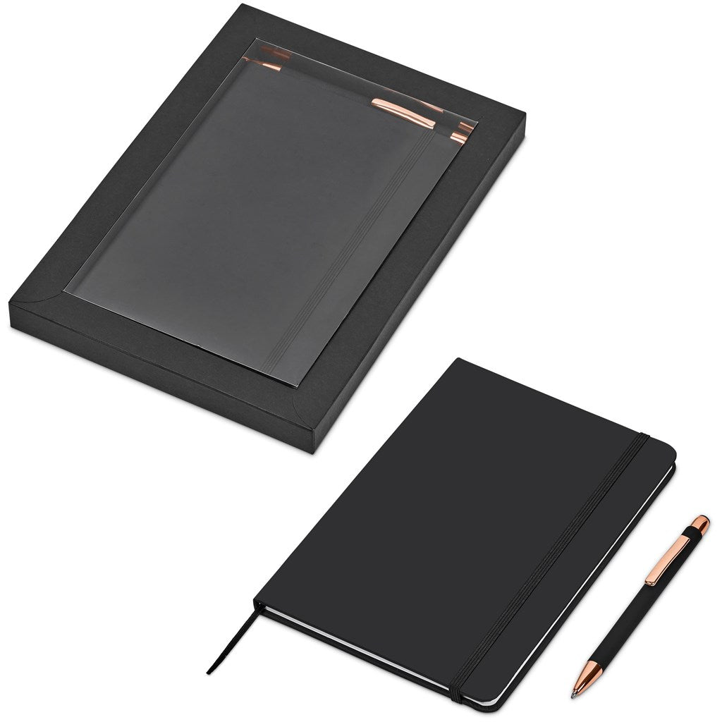 Conjunto de caderno e caneta Sutton