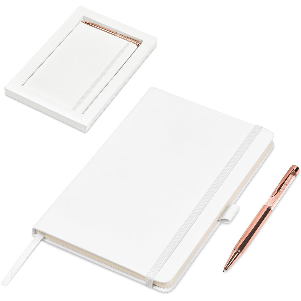 Conjunto de caderno e caneta Hailford