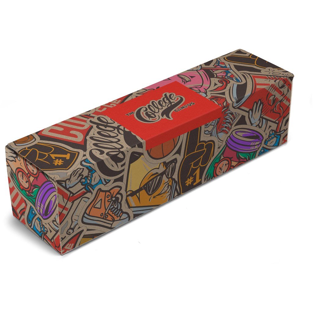 Flasque Consulat dans un coffret cadeau personnalisé Bianca