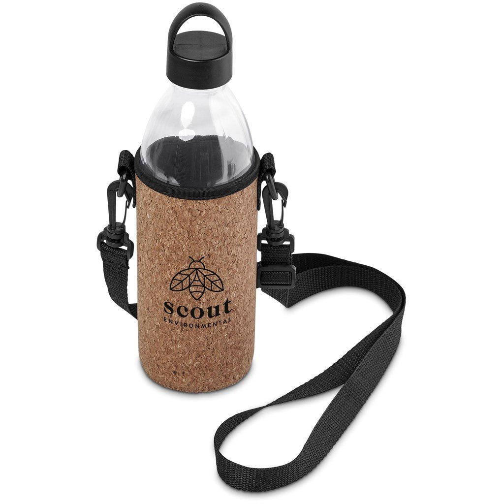 Bouteille d'eau en verre mains libres Kooshty Kork – 850 ml