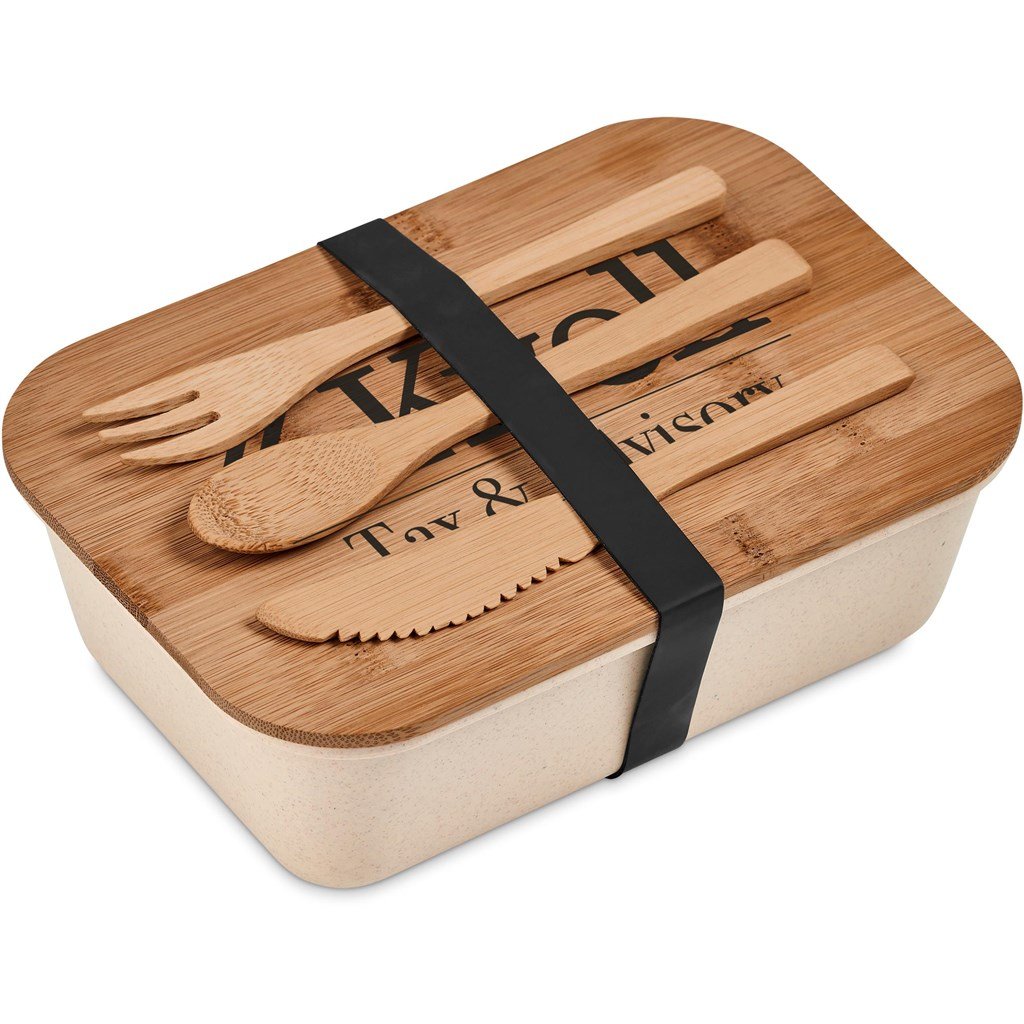 Conjunto de lancheira em fibra de bambu Kooshty Natura Plus