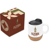 Caneca Serendipio Sienna em caixa de oferta personalizada Bianca