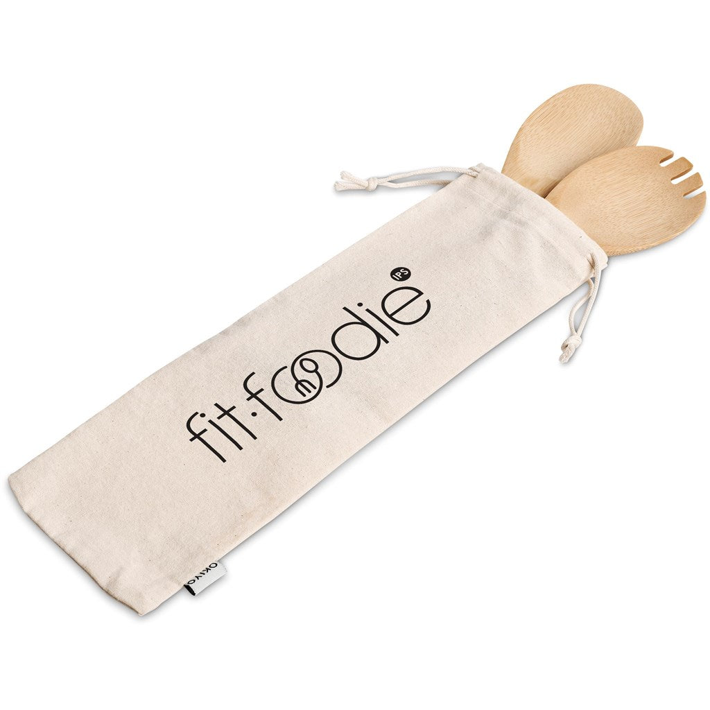 Servidores de salada de bambu Okiyo Shinsen