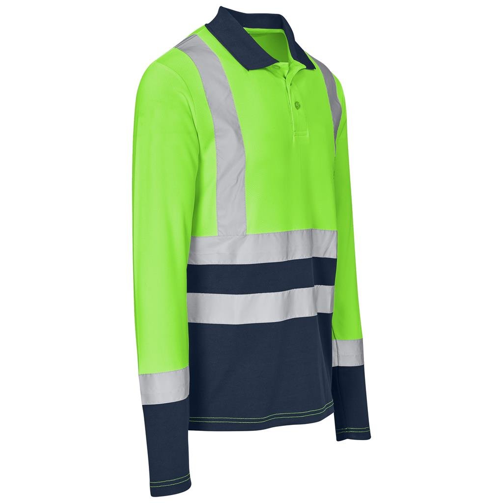 Camisola de golfe Surveyor de manga comprida bicolor de alta visibilidade