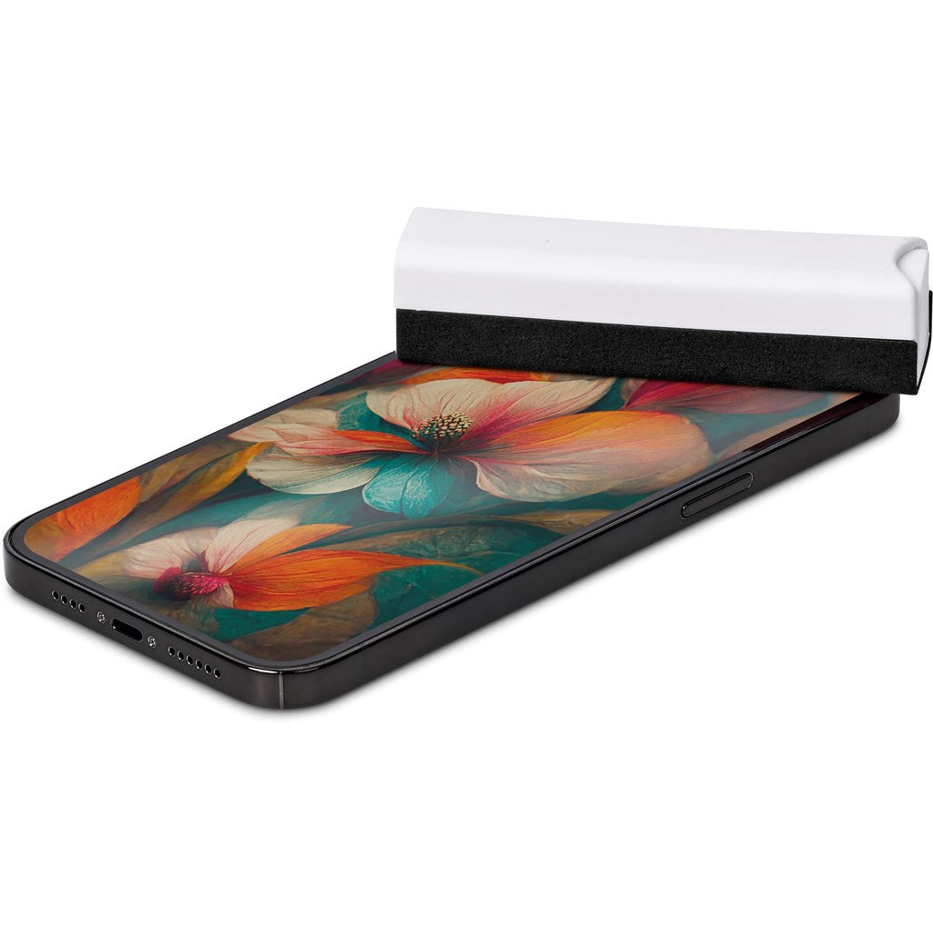 Limpador de ecrã higienizante Altitude Slick com suporte para telemóvel