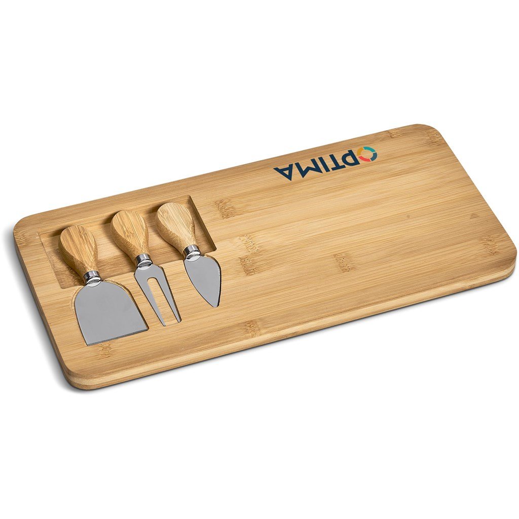 Conjunto de tábua de queijos em bambu Okiyo Chizu