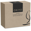 Conjunto de bases para copos e abre-cápsulas de bambu Okiyo Kanpai