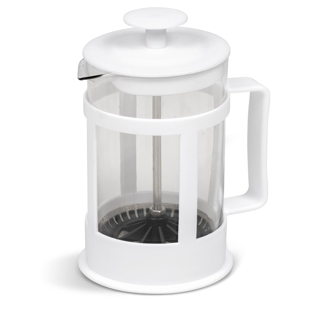 Cafeteira com êmbolo procafeinante de 850 ml - Branco Sólido