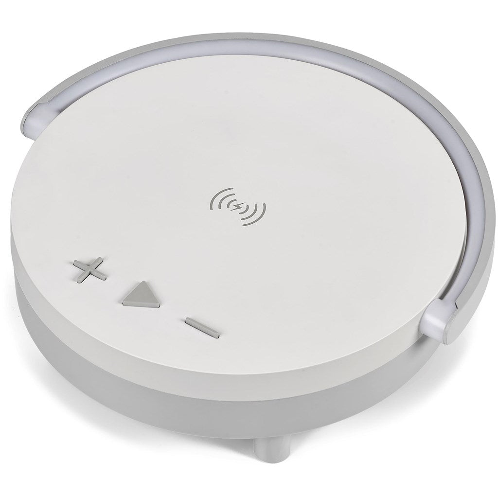 Coluna Bluetooth Swiss Cougar Anchorage, carregador sem fios e luz de presença