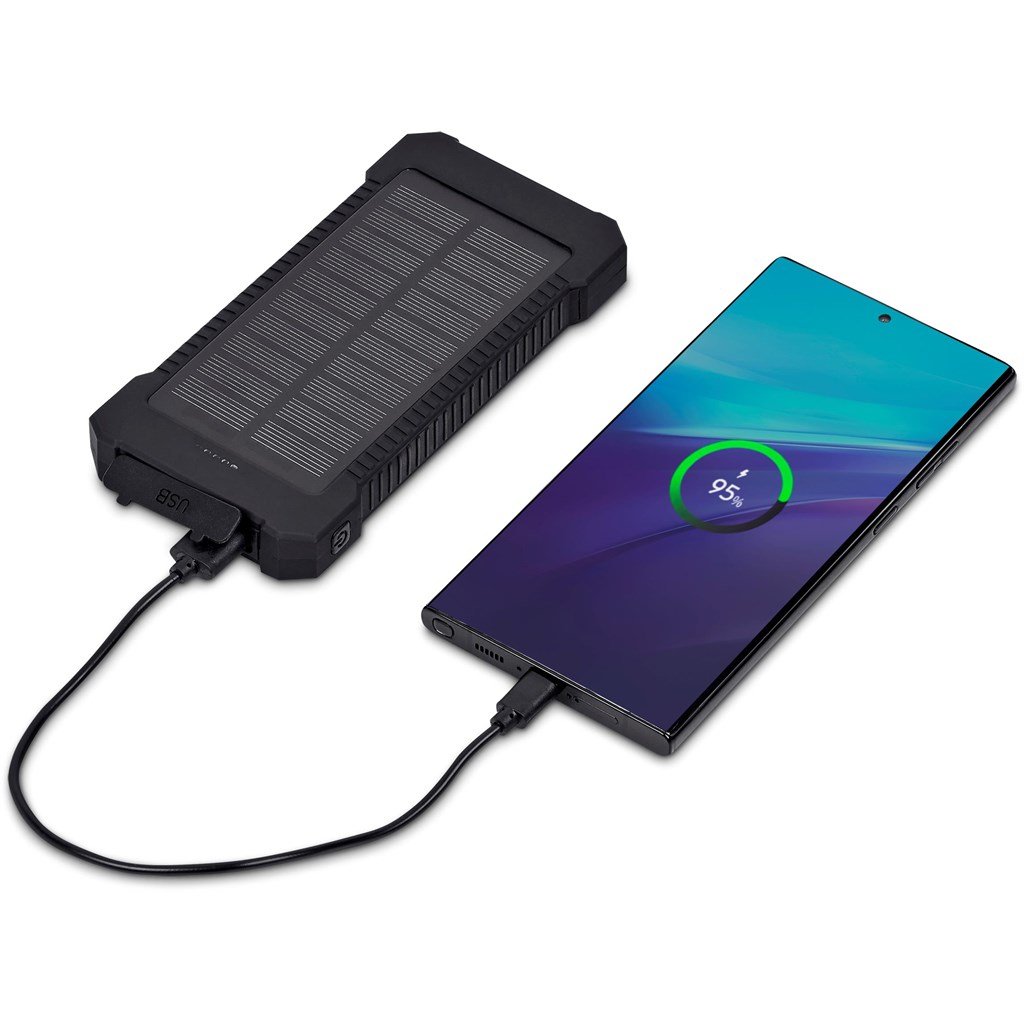 Batterie externe solaire Swiss Cougar Durban à charge rapide 20 W - 10 000 mAh