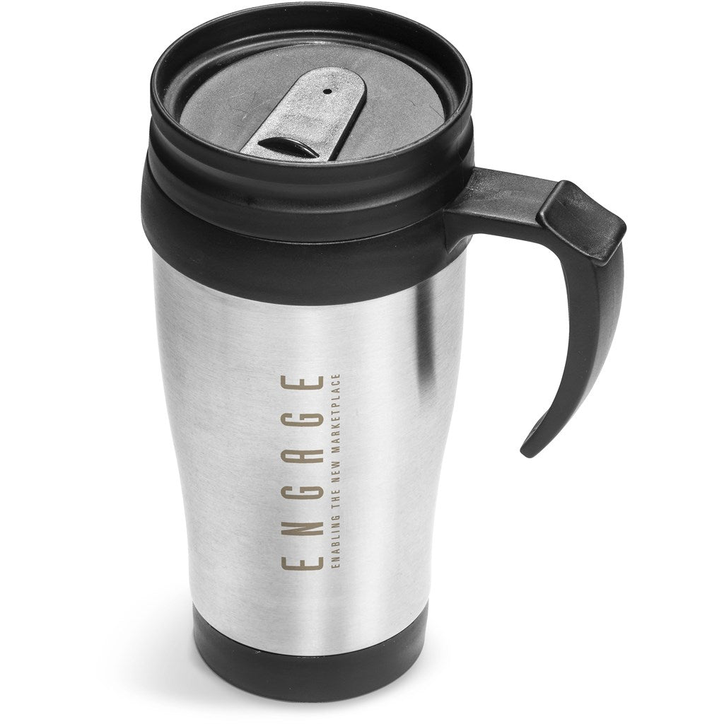 Mug double paroi en acier inoxydable et plastique Arabica - 450 ml