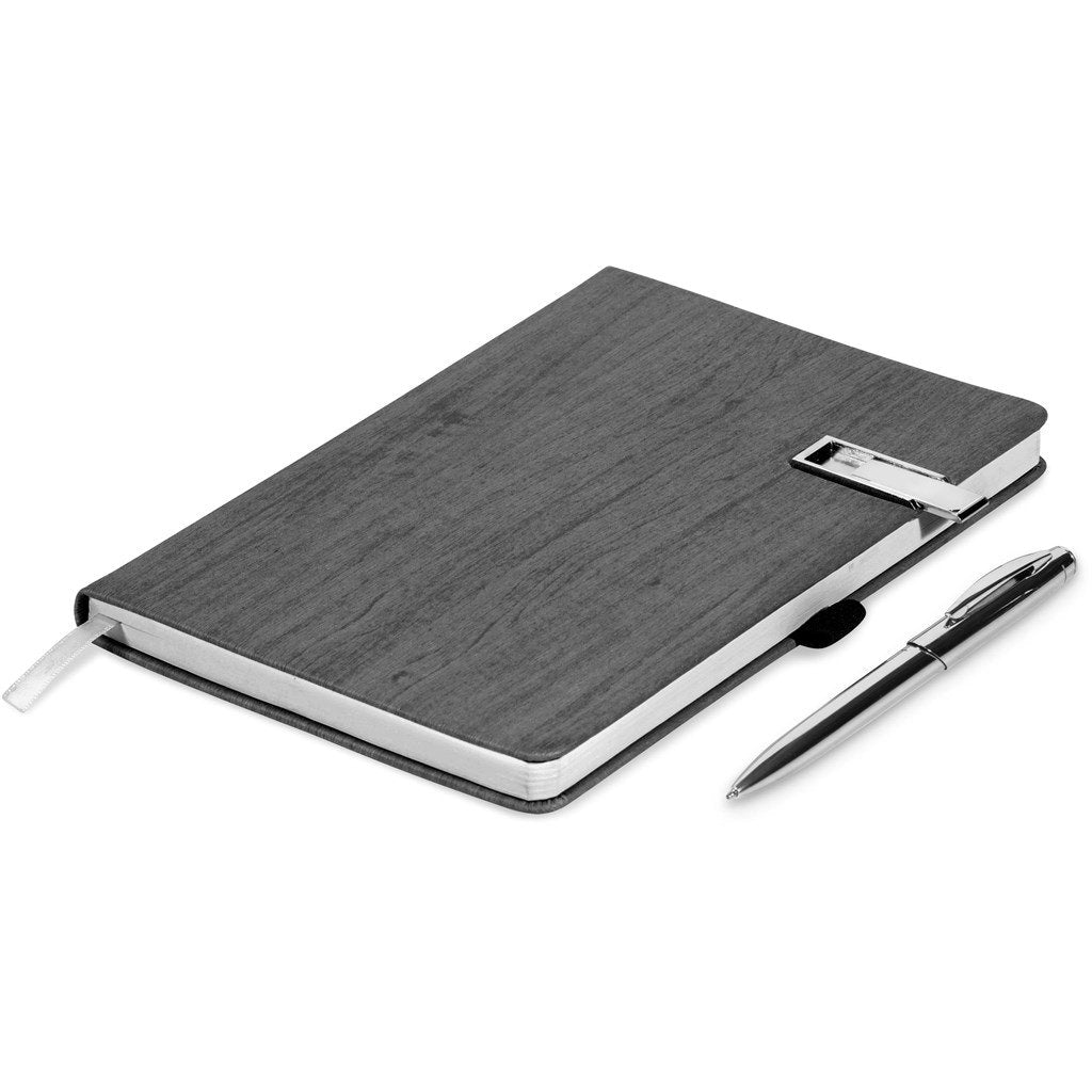Pen drive Oakridge A5 com capa rígida para portátil - 8 GB