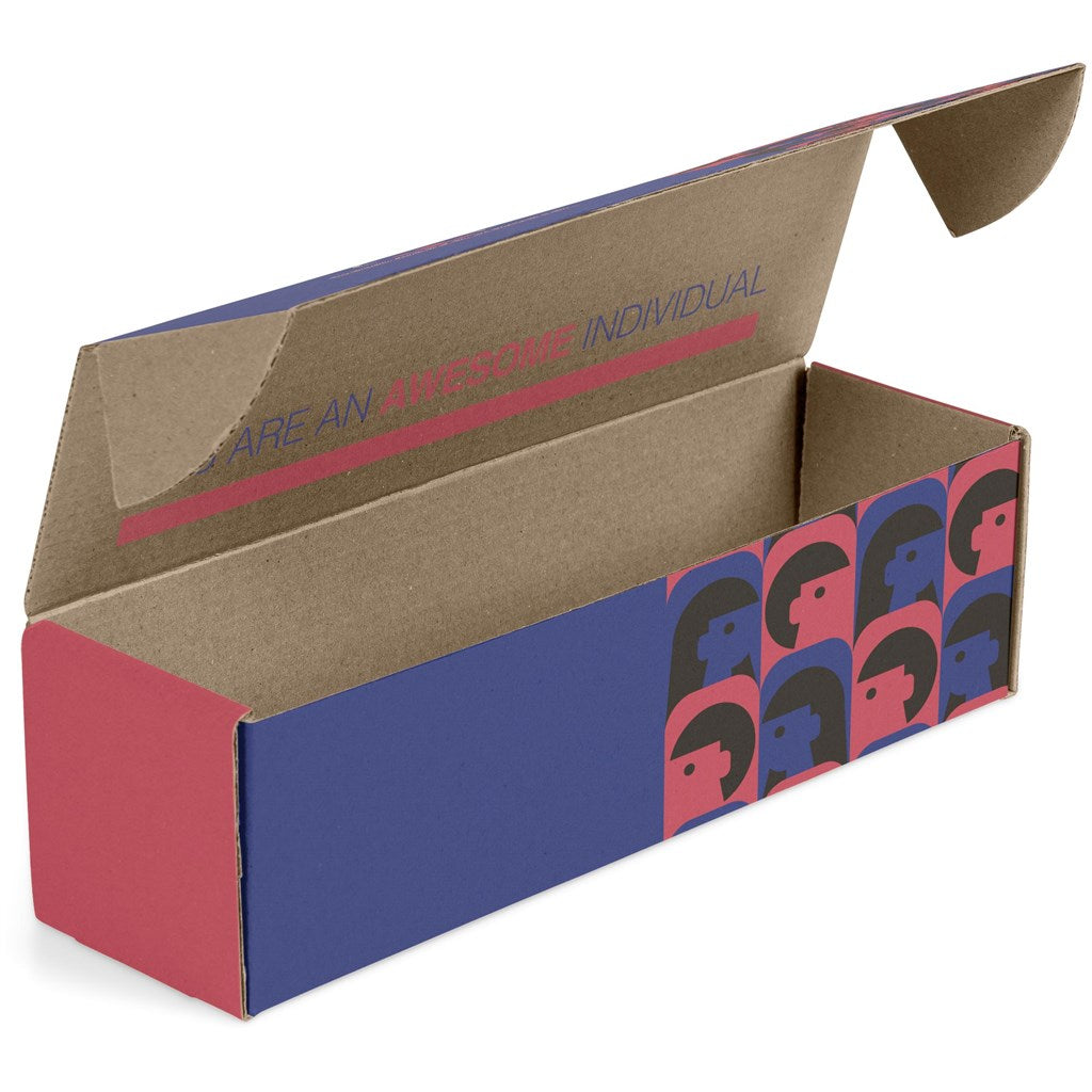 Caixa de oferta para garrafa com impressão digital Altitude Bianca