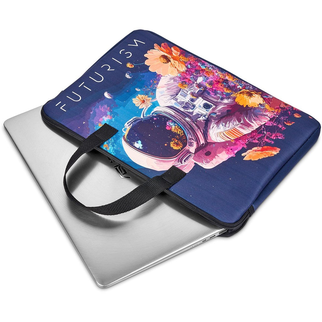 Amostra pré-impressa de capa para portátil Hoppla Plett de neoprene de 13 polegadas com alças