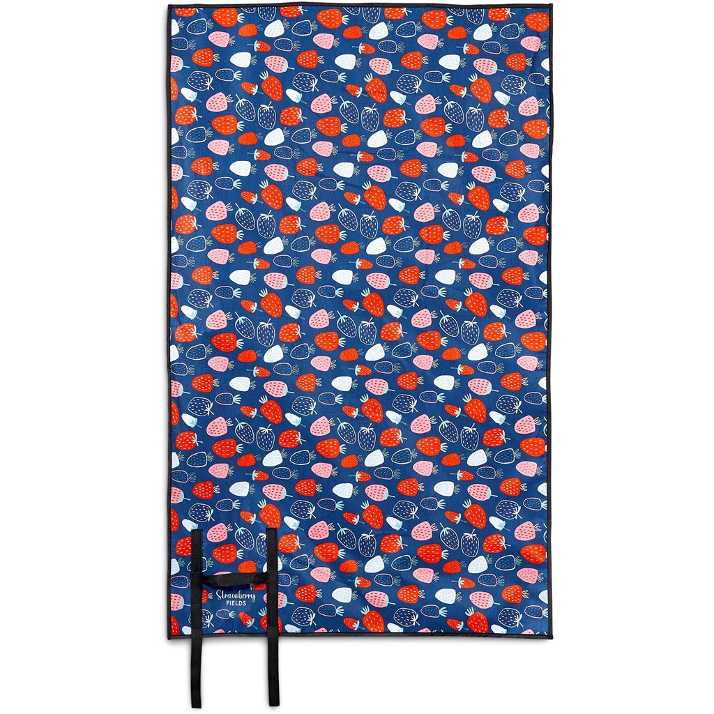 Tapete de piquenique PET reciclado Hoppla Ivory pré-impresso