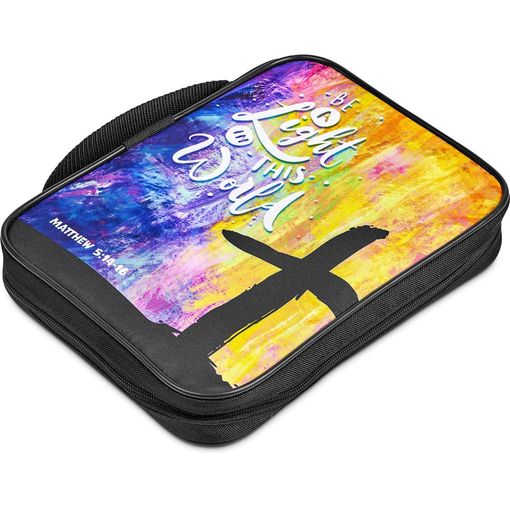 Amostra pré-impressa da bolsa de livros da Bíblia Hoppla Faith