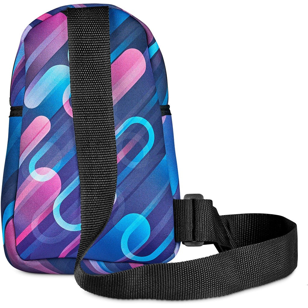 Amostra pré-impressa de bolsa a tiracolo Hoppla Golden Mile em neoprene