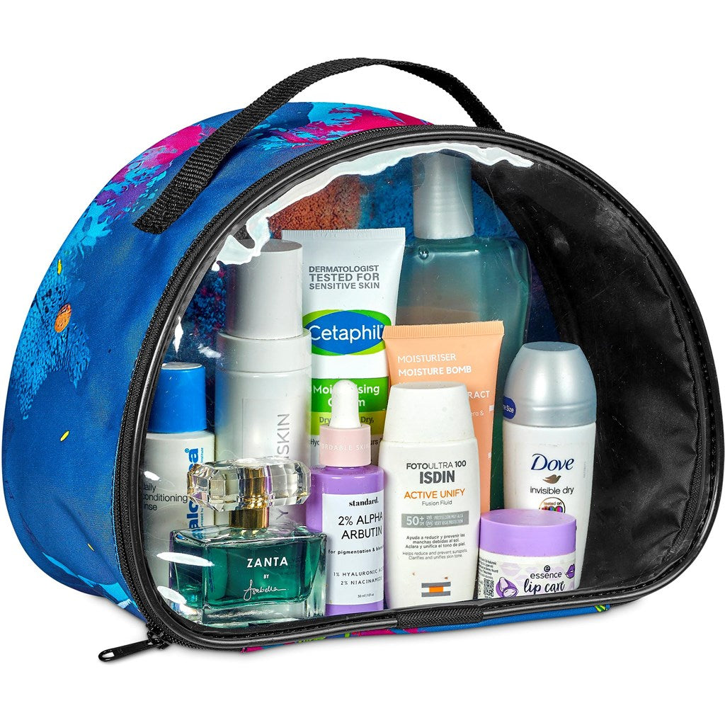 Trousse de toilette Hoppla Aloe pré-imprimée avec fenêtre avant en PVC