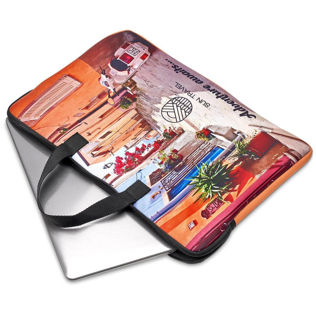 Amostra pré-impressa de capa para portátil Hoppla Neoprene Cloud de 15,6 pol.