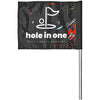 Amostra pré-impressa de bandeira de golfe para torneio Hoppla