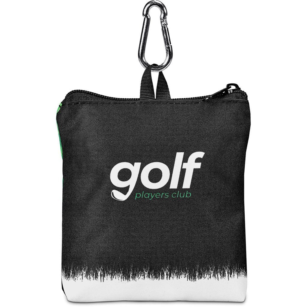 Amostra pré-impressa de saco de golfe Hoppla Downs para doação