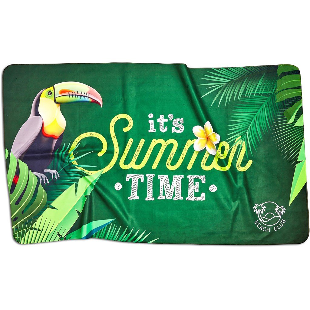 Toalha de praia Hoppla Hula pré-impressa - 1 lado
