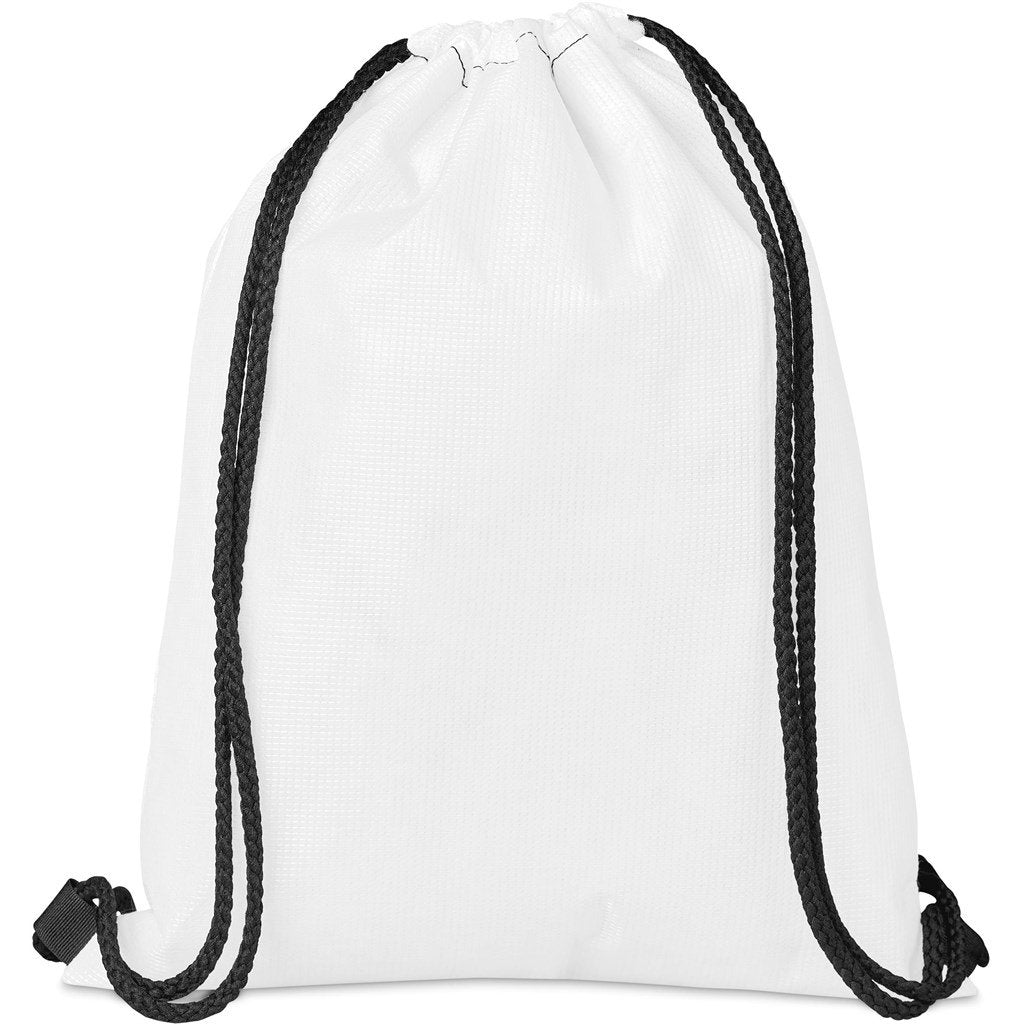 Échantillon de préproduction du sac à cordon en PET recyclé Hoppla Bellville
