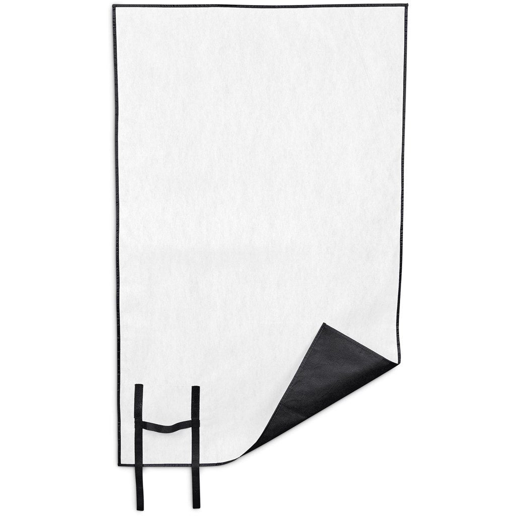 Tapis de pique-nique en PET recyclé Hoppla Ivory, échantillon de préproduction