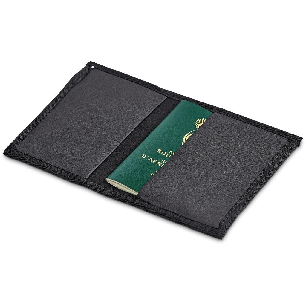 Échantillon de pré-production de la couverture de passeport en néoprène Hoppla Zambezi