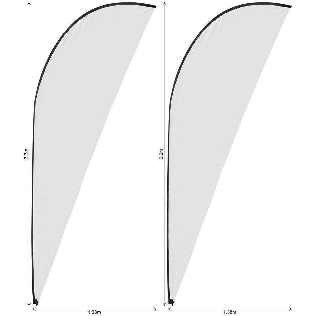 Legend 3m Sublimated Sharkfin Flying Banner Skin - Set Of 2 (Excludes Hardware)