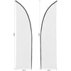 Legend 2m Sublimated Arcfin Double-Sided Flying Banner Skin (Excludes Hardware)
