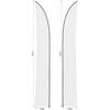 Legend 4m Sublimated Arcfin Double-Sided Flying Banner Skin (Excludes Hardware)