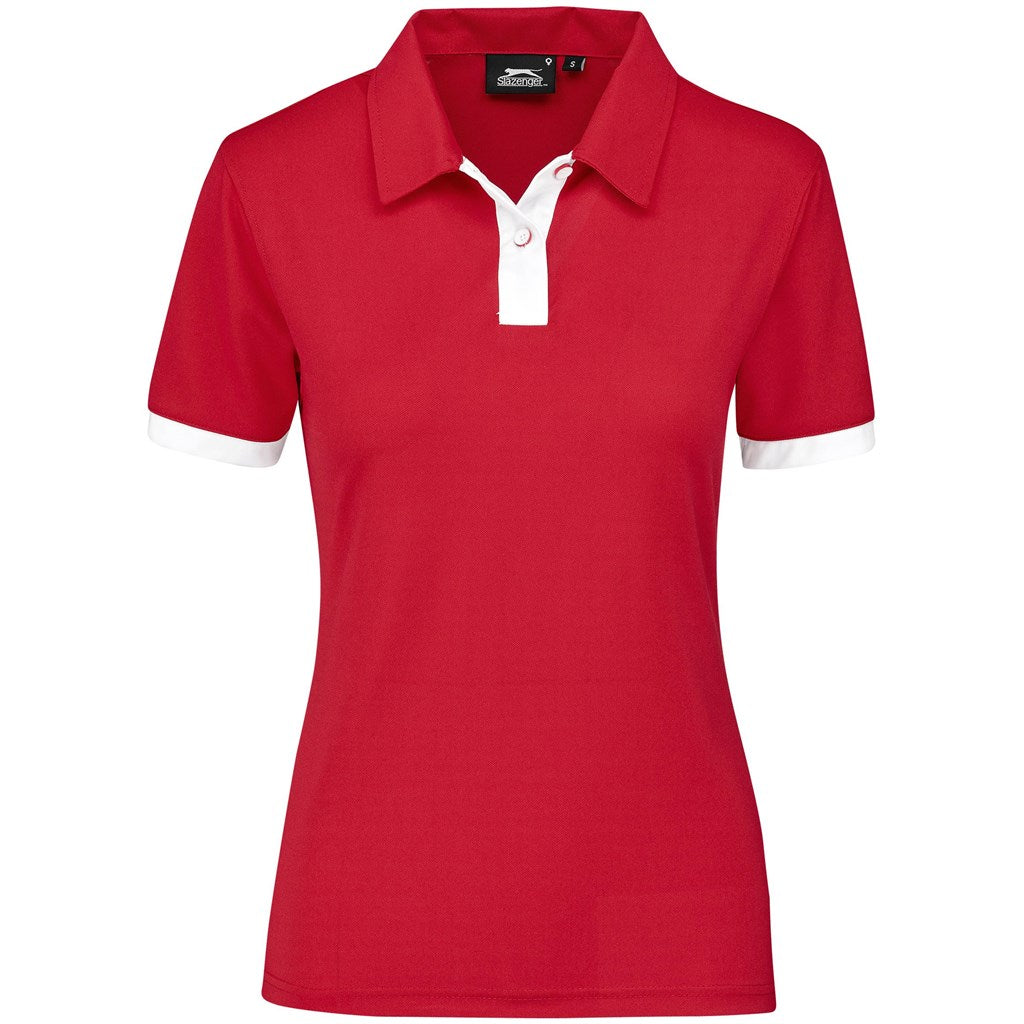 Polo de golf de compétition pour femme - Rouge