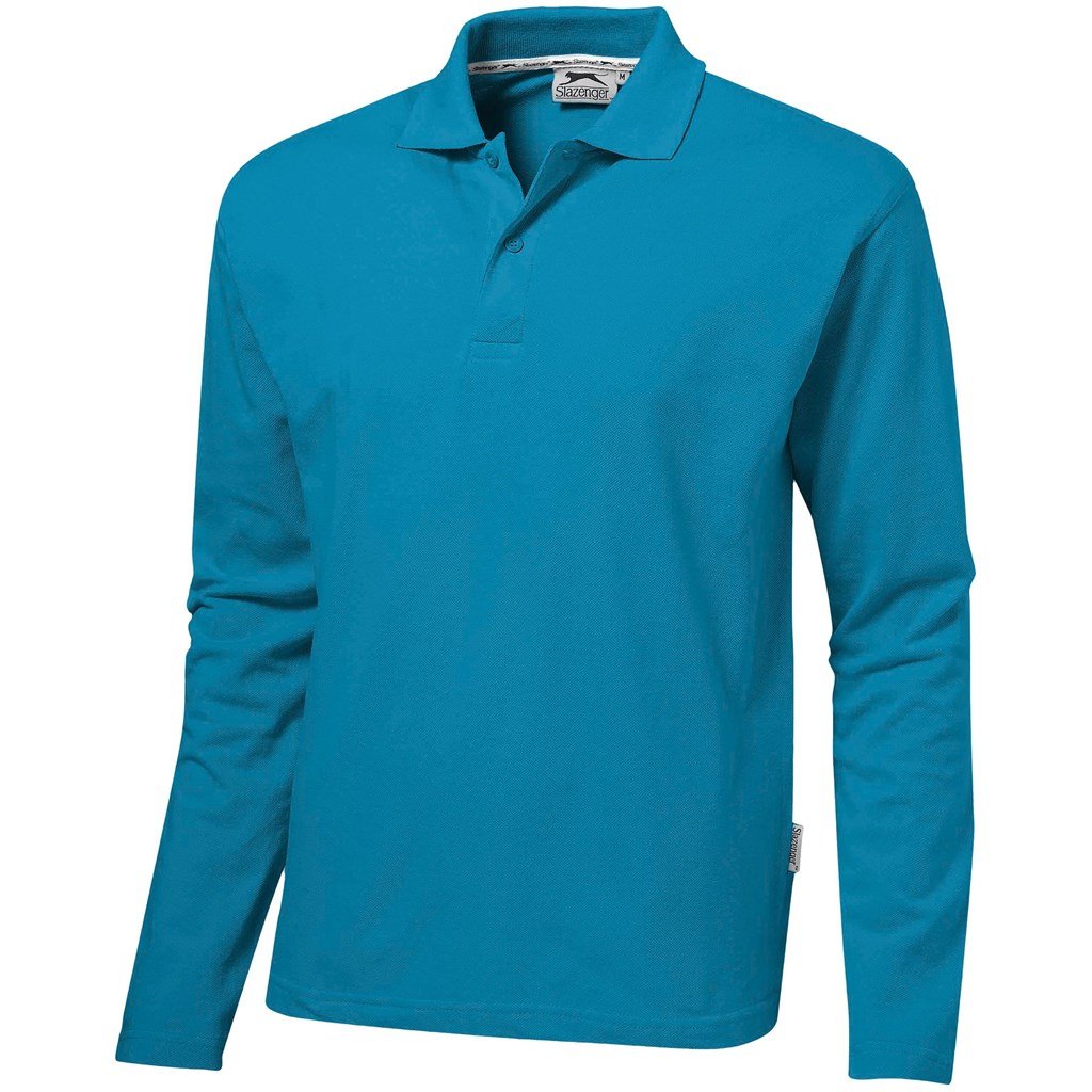 Polo de golf Zenith à manches longues pour homme - Aqua