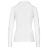 Polo de golf Zenith à manches longues pour femme - Blanc