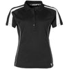 Camisola de golfe Horizon para mulher - preta